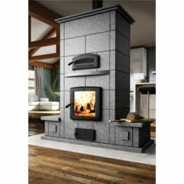 FM1500 Mass Fireplace with oven and side benches